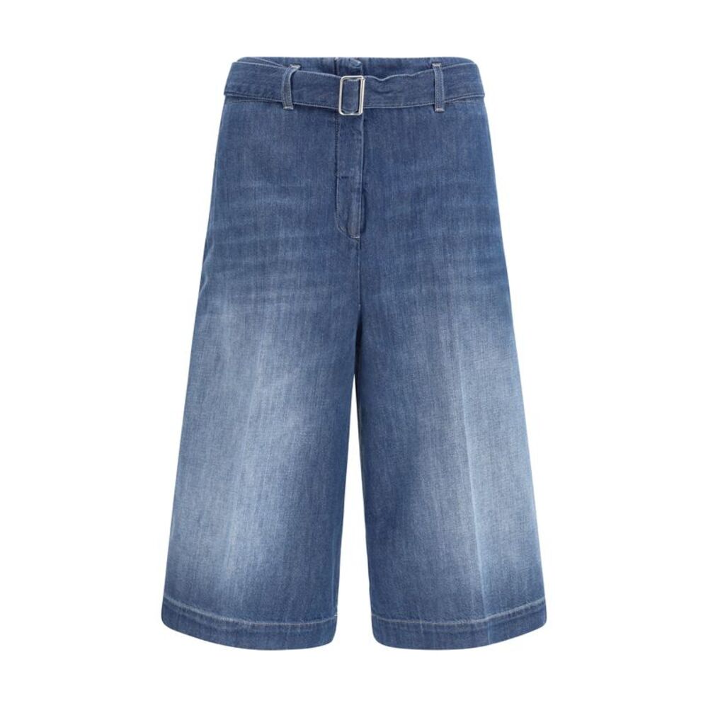 True Royal Women Cotton Shorts With A Belt